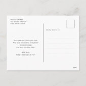 Elegant Purple Holly Photo Merry Christmas シーズンポストカード (裏面)