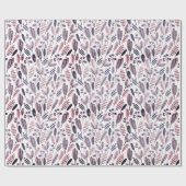 Elegant Purple Hues Botanicals ラッピングペーパー (フラット)