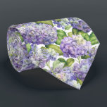 Elegant Purple Hydrangea Floral Pattern Wedding ネクタイ<br><div class="desc">This elegant floral necktie is the perfect choice for weddings and other special occasions. This design features delicate purple hydrangeas in a lovely pattern. Wear as a classic neck tie for men or as a belt for women. Designed by world renowned artist ©Tim Coffey.</div>