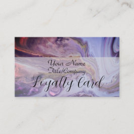 Elegant Purple Marble Hair Stylist Loyalty Card ロイヤリティカード