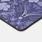 Elegant Purple Monochrome Damask Personalized デスクマット (コーナー)