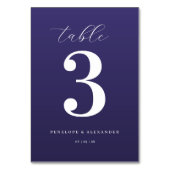 Elegant Purple Number Table Sign テーブルナンバー (裏面)