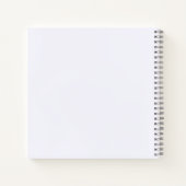 Elegant Purple Orchid Birthday ノートブック (裏面)