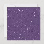 Elegant Purple Photo Happy Holidays Card シーズンカード (裏面)