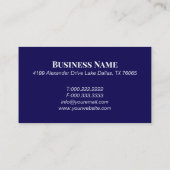 Elegant Purple Scales of Justice Attorney 名刺 (裏面)