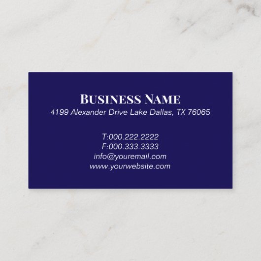 Elegant Purple Scales of Justice Attorney 名刺 (裏面)