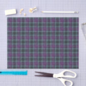 Elegant Purple Teal Plaid 薄葉紙 (クラフト)