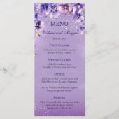 Elegant Purple Violets Wedding and Anniversary  メニュー (正面)
