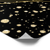 Elegant Purple watercolor flowers Graduation ポスター (角)