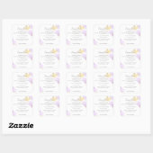 Elegant Purple Watercolor Ingredient Product スクエアシール (シート)