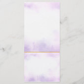 Elegant Purple Watercolor wedding メニュー (裏面)