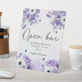 Elegant Purple Watercolor wedding 台座サイン (インサイチュ)