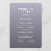 Elegant Purple Wedding Ceremony Template プログラム (裏面)