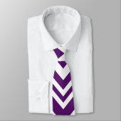 Elegant purple & white chevron pattern Neck Tie ネクタイ (タイ)