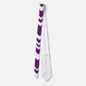 Elegant purple & white chevron pattern Neck Tie ネクタイ (裏面)