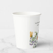 Elegant Purple Yellow Wildflower Wedding 紙コップ (右)