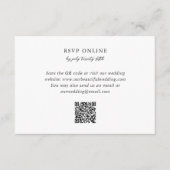 Elegant QR Code Classic Wedding 出欠カード (正面)