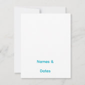 Elegant QR Code Wedding Invitation Minimalist RSVP (裏面)