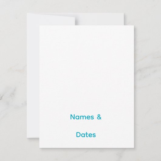 Elegant QR Code Wedding Invitation Minimalist RSVP (裏面)