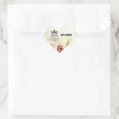 Elegant Queen of my Life-my mom  ハートシール (バッグ)