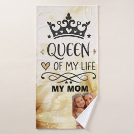 Elegant Queen of my Life-my mom  バスタオル