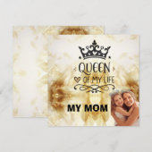 Elegant Queen of my Life-my mom 招待状 (正面/裏面)