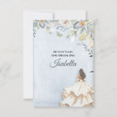 Elegant Quinceanera 15th Birthday セーブザデート (裏面)