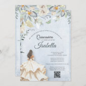 Elegant Quinceanera 15th Birthday Invitation 招待状 (正面/裏面)