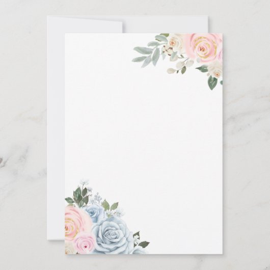 Elegant Quinceañera Invitation Card 招待状 (裏面)