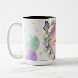 Elegant Quinceañera Mug – Sweet 15 Birthday Gift  ツートーンマグカップ