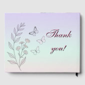 Elegant Quinceañera personalized name and date ゲストブック (裏面)