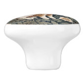 Elegant Rabbit Framed By Flowers and Leaves セラミックノブ (側面)