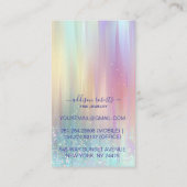 Elegant Rainbow Gradient Branding Jewelry Care Bus 名刺 (裏面)