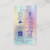 Elegant Rainbow Gradient Branding Jewelry Care Bus 名刺 (正面)