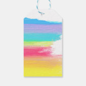 Elegant Rainbow Personalized Lesbian Bridal Shower ギフトタグ (裏面)