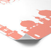 Elegant "Ramadan Kareem" Arabic Calligraphy Wall A ポスター (角)