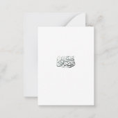 Elegant Ramadan Kareem Personalized Islamic greeti ノートカード (裏面)