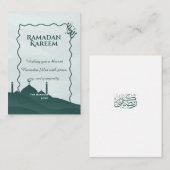 Elegant Ramadan Kareem Personalized Islamic Greeti ノートカード (正面/裏面)
