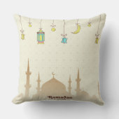 Elegant Ramadan Kareem Pillow クッション (正面)