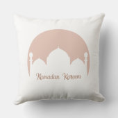 Elegant Ramadan Mosque Design Pillow クッション (裏面)