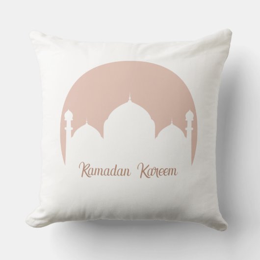 Elegant Ramadan Mosque Design Pillow クッション (正面)