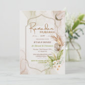 Elegant Ramadan Mubarak Iftar Dinner Invitation 招待状 (スタンド正面)
