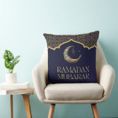 Elegant Ramadan Mubarak Throw Pillow クッション (椅子)