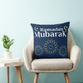 Elegant Ramadan Mubarak Throw Pillow クッション (椅子)