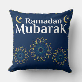 Elegant Ramadan Mubarak Throw Pillow クッション