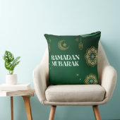 Elegant Ramadan Mubarak Throw Pillow クッション (椅子)