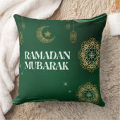 Elegant Ramadan Mubarak Throw Pillow クッション (ブランケット)