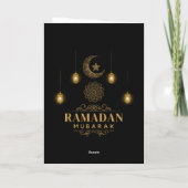 Elegant Ramadan Nights- Eid Mubarak 2026 Holiday カード (裏面)