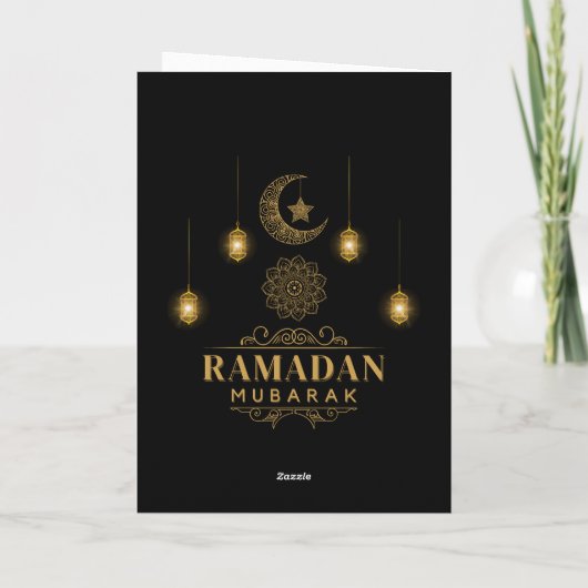 Elegant Ramadan Nights- Eid Mubarak 2026 Holiday カード (裏面)