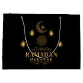Elegant Ramadan Nights- Eid Mubarak 2026 Holiday  ラージペーパーバッグ (裏面)